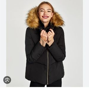 Zara detachable hoodie jacket Very warm